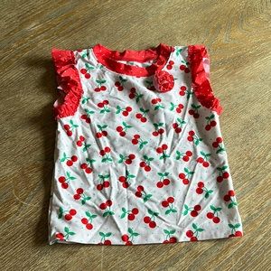 Circo rash guard short sleeve top cherry sz 3t polka dot